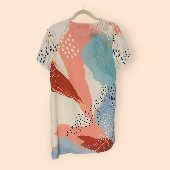 Minkpink I'll be Around T-Shirt Dress Abstract Print Size M - Picture 4 of 4